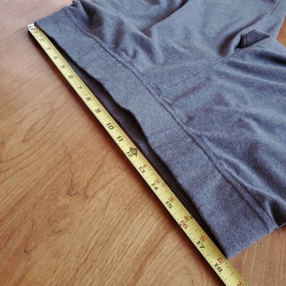 Lands End Starfish Mid Rise Knit Leggings XL 18 Gray 409530 Cotton Spandex - Picture 4 of 9